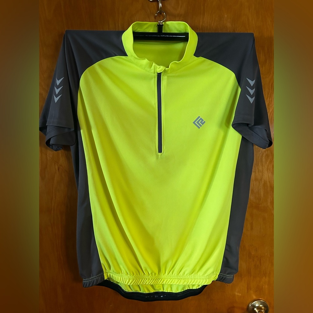 KORAMAN Yellow and Gray Cycling Jersey